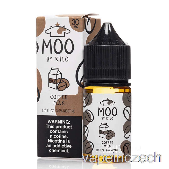 Kávové Mléko - Moo Salts - 30ml 50mg Vape Bez Nikotinu
